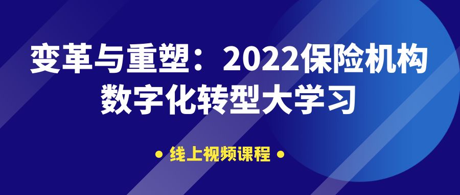 《變革與重塑：2022保險機構(gòu)數(shù)字化轉(zhuǎn)型大學(xué)習(xí)》課程 -105320-1